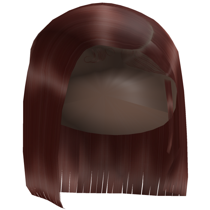 𝓭 Straight Side Part Bob (Red)
