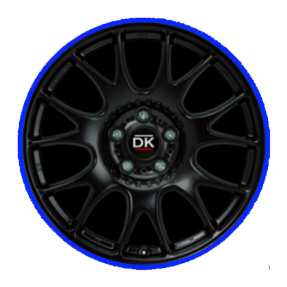 DK Racing Rim 8.2 Custom (Blue Stripe) Roblox decal
