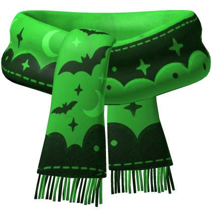 Green Halloween Scarf