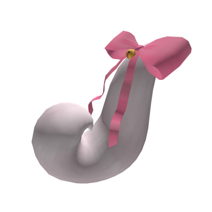 White Tail with Pink Bow Roblox item