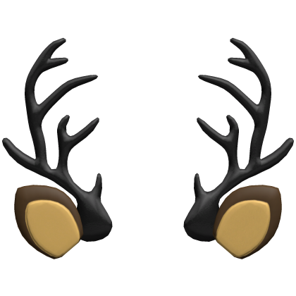 black reindeer antlers