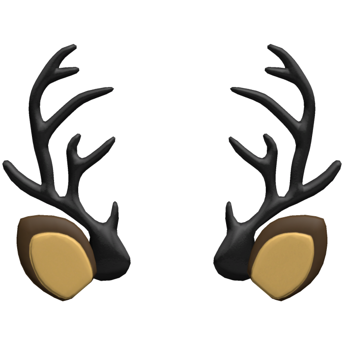 black reindeer antlers