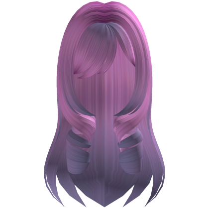 ʚ♡ɞ Pink & Purple Mixed Curly Hair /w Bangs
