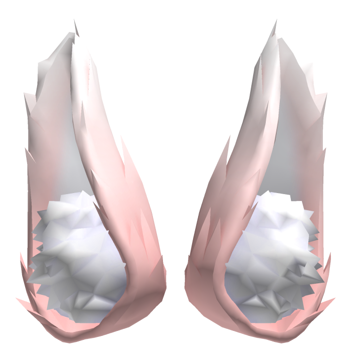 Fluffy Pastel Pink Fox Ears