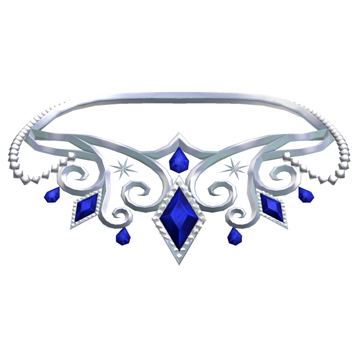 Majestic Blue and Silver Jeweled Royal Necklace
