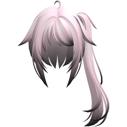 moe vkei emo messy ponytails w tufts pink black