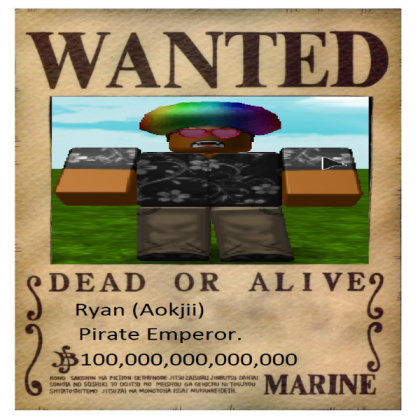 One_Piece_Wanted_Poster_Base Roblox decal