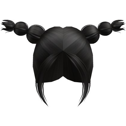 Black Upward Bubble Braids Roblox item