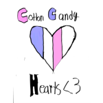 Cotton candy hearts <3