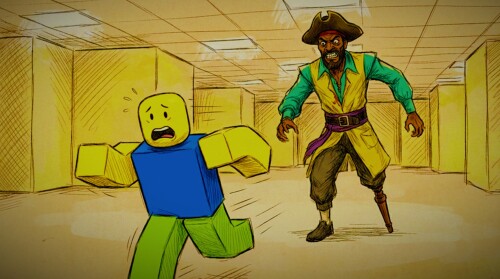 HIDE FROM PIRATE CLARK [BACKROOMS]