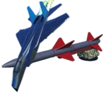 f15 gunpods(guns) + missile luancher