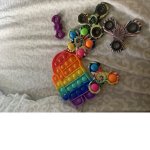 Fidget spinners and pop it