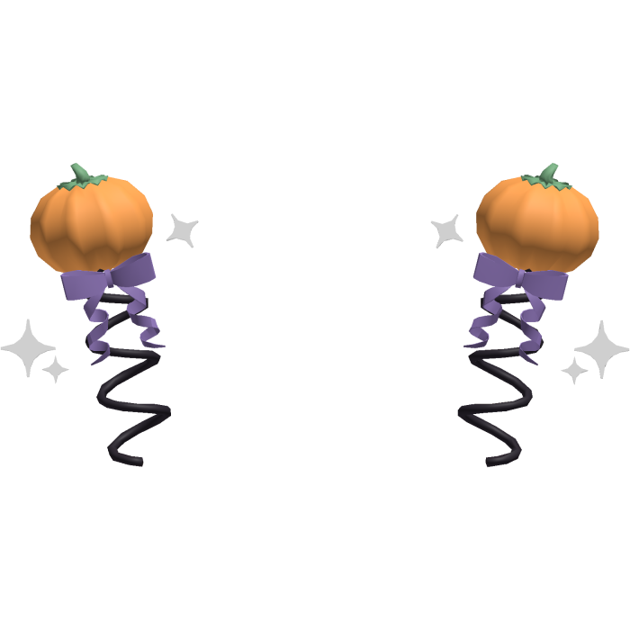 cute kawaii halloween pumpkin boppers ♡