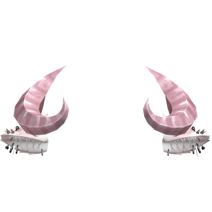 Pink Gothic Goat Sheep Horns Pierced Ears Roblox item