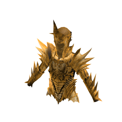 Medieval Divine Knight Full Armor Top Gold