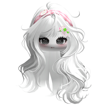 White Mori Kei Igari Hair w/ Cute Face 