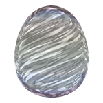 Glass Swirl Egg
