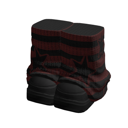 Emo Boots Leg Warmers Red
