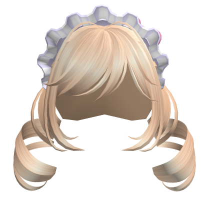 Kawaii Ribbon Twin Curls Hair (Blonde) thumbnail