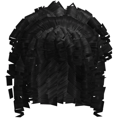 Adis curly ponytail [Black] Roblox item
