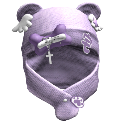 Purple Kawaii Cozy Wings Hood Roblox item