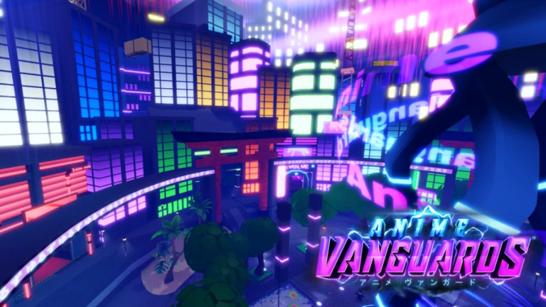 애니메이션 선구자 (anime vanguards) logo