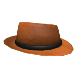 Orange Vintage Fedora