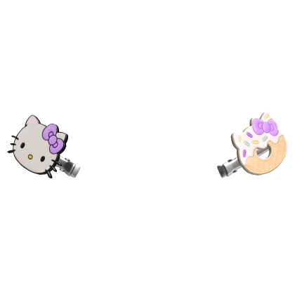 𝓓 | hk donut hairclip purple
