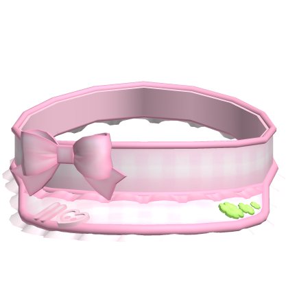 🍀 cute kawaii pink clover visor hat Roblox item