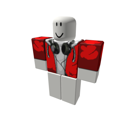 Red Hoodie With Headphones!