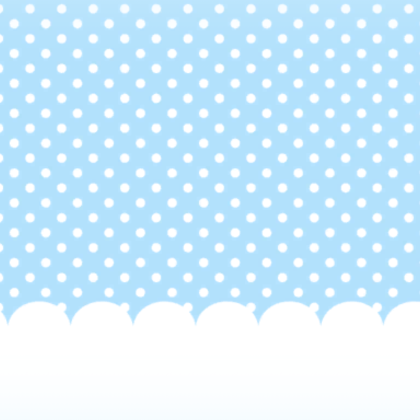 Pastel Cloud Blue Puppy Polka Dots