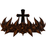 Heavenly Roman Wood Cross Crown