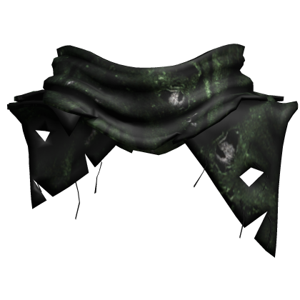 Green Distressed Torn Scarf - Roblox