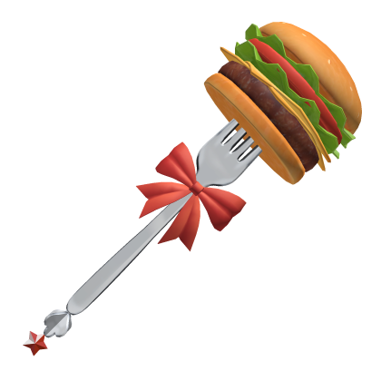 🍀Cute Core Burger on Fork