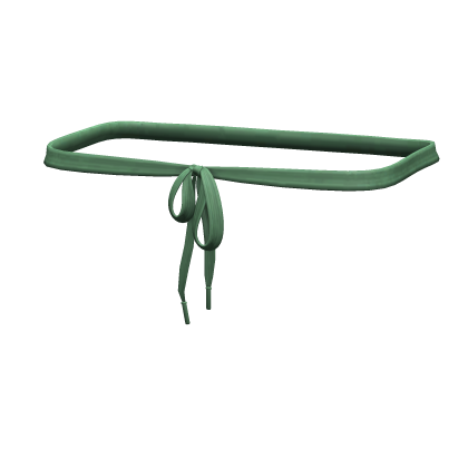 -',ৎ Green Thrifted Shoelace Belt (1.0)