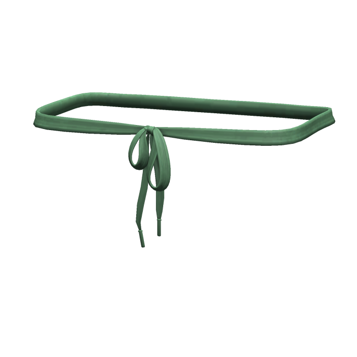 -',ৎ Green Thrifted Shoelace Belt (1.0)