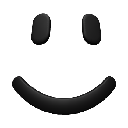 Black Smile Face (3D) Roblox item