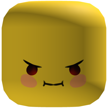 ☆ silly doodle smirk face mask (yellow) Roblox item