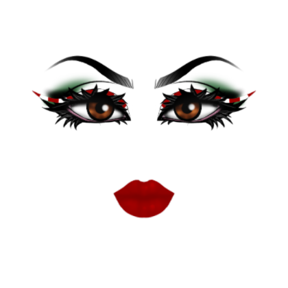 Christmas Makeup Brown Eyes Roblox decal
