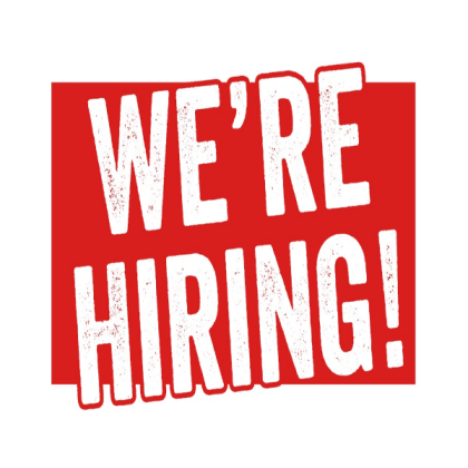We’re hiring sign Roblox decal