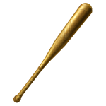 Golden Baseball Bat
