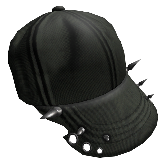 Green Distressed Cap with Spikes
