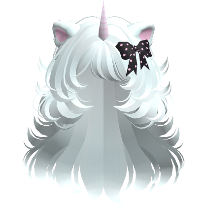 Messy Unicorn Curly Wolfcut in Blue