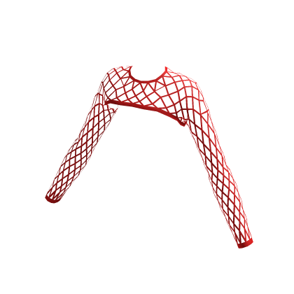 red fishnet sleeves