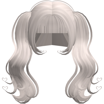 ʚiɞ ．adorb heart dolly pigtail in light ashblond♡  Roblox item