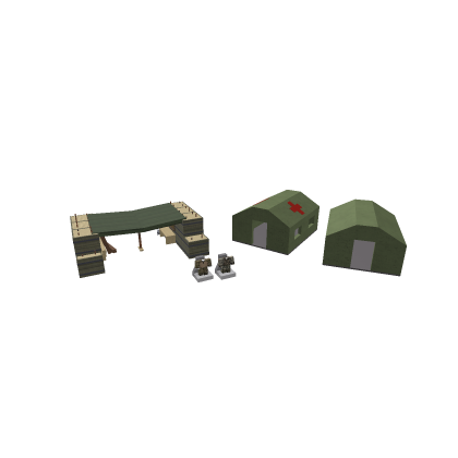 🚀 Military camp Pack Part Decor Free Prop Build
