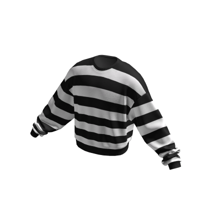 Striped Sweater (Black & White) thumbnail