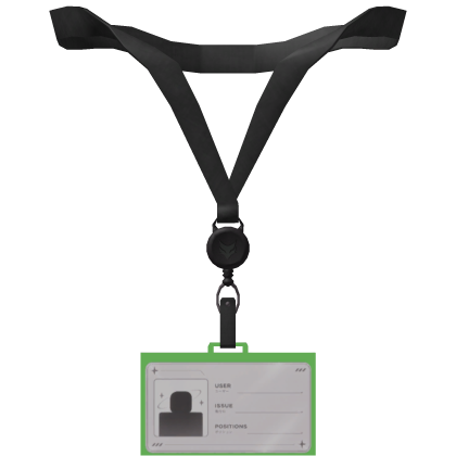 Office Siren Lanyard / ID Card Green 1.0