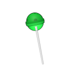 Green Sponge Lollipop