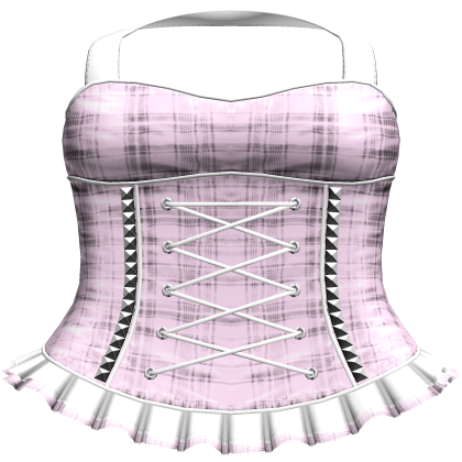 Gothic Pink Plaid Dress